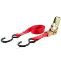 Erickson 1"X10Ft 900 lb Ratcheting Tie Down Straps RED 01418